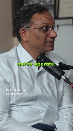 A good surgeon knows when not to operate #surgery Full podcast on YouTube Q Head Podcast: Neurosurgeon Link in bio #neurosurgery #medicalpodcast | Clinton Baptist