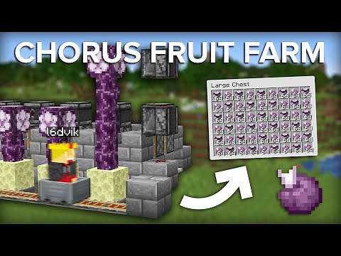 Minecraft Chorus Fruit Farm - AFKable Design
