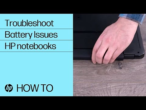 Troubleshooting Battery Issues for HP Notebooks with a Removable Battery | HP Computers | HP Support