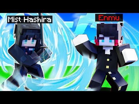 I Became the MIST HASHIRA Muichiro Tokito in Minecraft Demon Slayer Mod!