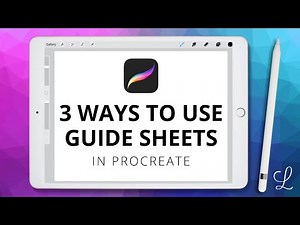 Procreate Lettering Guides: 3 Ways to Use Guide Sheets | iPad Lettering #procreatetutorial