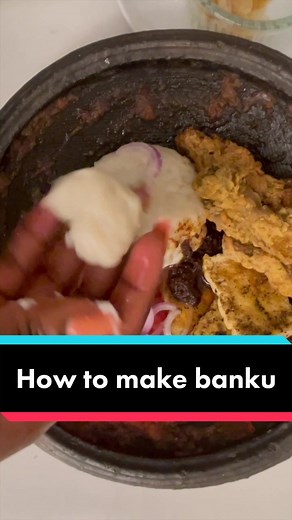 How to make banku!! Banku is a fermented corn and cassava swallow we eat in Ghana. This is NOT FUFU!! All you need is corn meal and cassava. After two years of perfecting my recipe, i am ready to share it. A full and detailed recipe is on my YouTube #banku #ghanaianfood #ghanaianrecipes #veganafricanfood #fufu #fufuchallenge