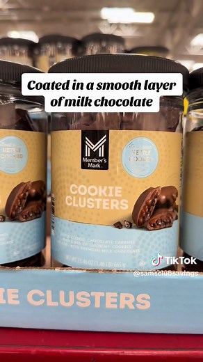 New Member’s Mark Cookie Clusters at Sam’s Club! A delicious chocolate caramel core, cookies and cream crunch coated in a smooth layer of premium milk chocolate! YUM! Get them now at Sam’s Club for $9.98! @Sam’s Club For more Sam’s Club Finds follow us on Instagram! @samsclubsimplesavings #samsclub #samsclubfind #samsclubfinds #samsclubfood #samsclubfoodfinds #chocolatecaramel #cookiesandcream #snackattack