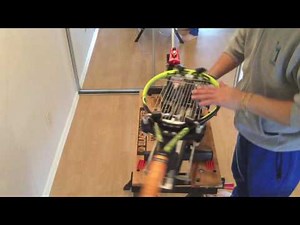 Around The World Stringing（アラウンド・ザ・ワールド）の変形。1本張りでのストリンギングです#カナダ #テニス #ガット張り #バンクーバー