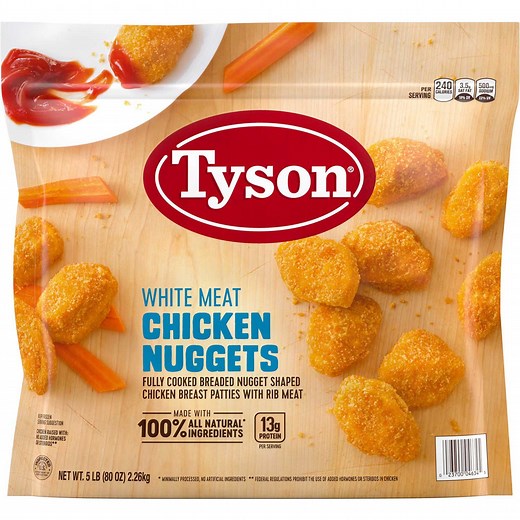 Tyson Breaded Chicken Nuggets, Frozen, 5 lbs. - Samsclub.com