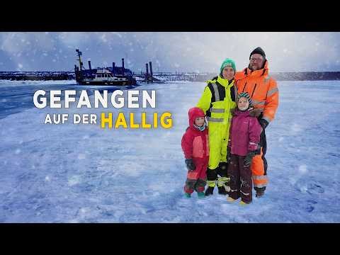 Gefangen auf der Hallig Süderoog - Herausforderungen durch Eis, Wind und Kälte. Insel-Familienleben
