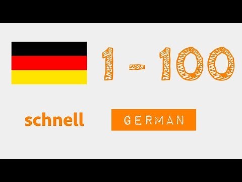 Numbers from 1 to 100 in German - fast