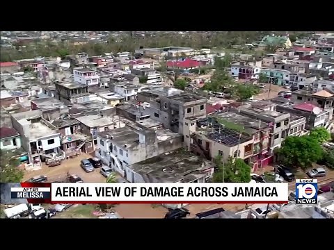 More aerial views of damage across Jamaica from Hurricane Melissa