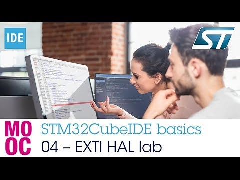 STM32CubeIDE basics - 04 EXTI HAL lab