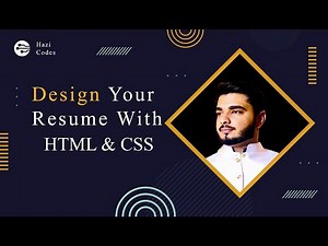Create Your Professional CV Using HTML & CSS | Step-by-Step Tutorial
