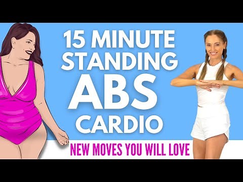 15 Minute Standing ABS Cardio Workout - for Your Best Abs, Core, Tummy, and Waist
