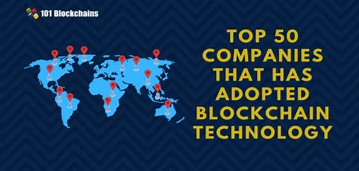 List of Top 50 Companies Using Blockchain Technology