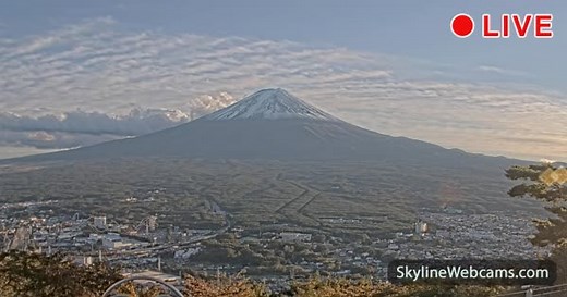 【LIVE】 Webcam Panorama of Mount Fuji - Japan | SkylineWebcams