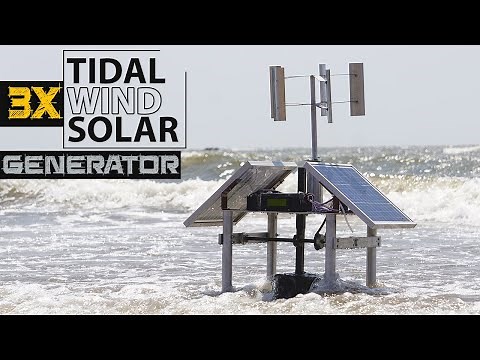 Tidal Energy Solar and Wind Power Generator | Sea Wave Power Generator