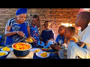 African Village Life//Quick & Healthy Dinner Recipes with African Mom,Mashed potatoes with BeefCurry