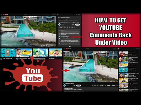 How to get Youtube comments Back under the Video, Change Youtube layout for Chrome and Firefox