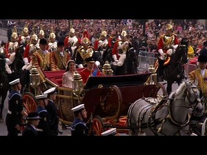 William and Kate on the Procession Route - The Royal Wedding - BBC