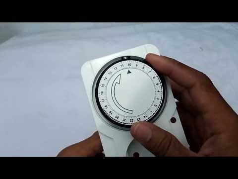 How to set analog timer switch 24 hours