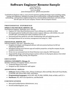 Software Engineer Resume Sample & Writing Tips | Resume Companion