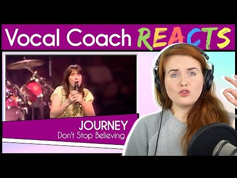 Vocal Coach reacts to Journey - Don't Stop Believin' (Steve Perry Live)
