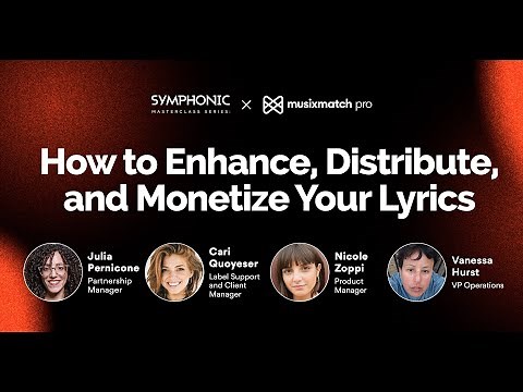How to Enhance, Distribute, and Monetize Your Lyrics with Musixmatch Pro | Masterclass