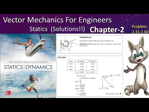 Statics of Particles | Chapter-02 Solution | P-02 | Vector Mechanics For Engineers | Beer & Johnston