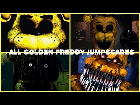 Every Single Golden Freddy/Fredbear Jumpscare | Five Nights at Freddy's (2014-2016)