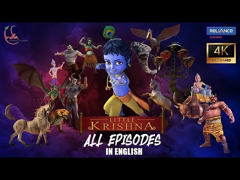 Little Krishna 4K ENGLISH | Full Episodes Marathon | Epic Stories for Kids! 🙏✨