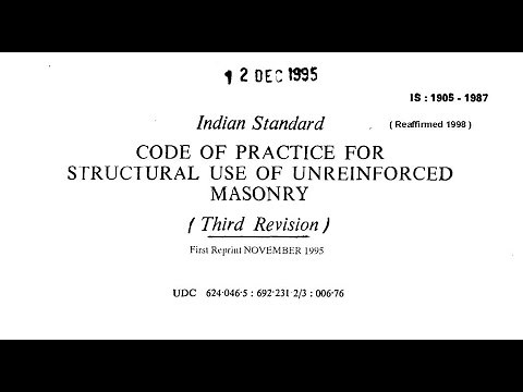 Concrete Technology and Design of Masonry Structures|| Design of Wall Under Gravity Load|| Part 1