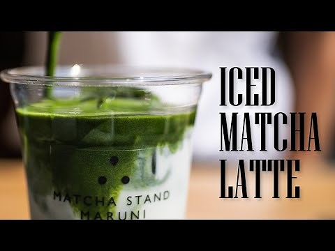 Matcha latte Japanese style - How To Make Our Iced Matcha Latte | MATCHA STAND MARUNI OFFICIAL