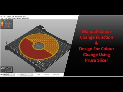 Multicolour 3D Prints | Colour Change using Prusa Slicer