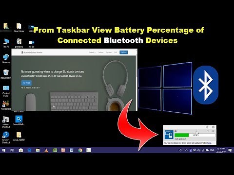 How to Monitor Battery Status of Connected Bluetooth Devices in Windows
