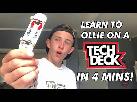 HOW TO OLLIE ON A TECH DECK | EASIEST WAY 2.0
