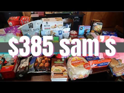 $385 Sam’s Club Back to School Grocery Haul | Family Meal & Snack Ideas