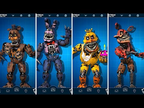 FNAF Nightmare Animatronics Jumpscare & Workshop Animations