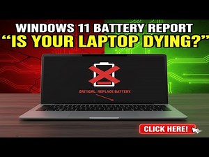 👉 Windows 11 Battery Health Check | Read Battery Report, Cycle Count & When to Replace Battery