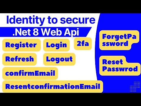 .net core web api authentication with identity | secure .net 8