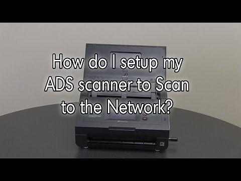 How do I setup my ADS scanner to Scan to the Network | Brother Desktop Scanner
