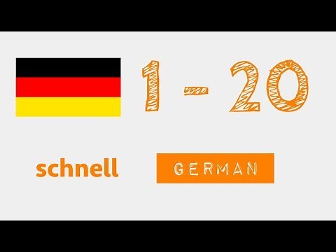 Numbers from 1 to 20 in German - fast
