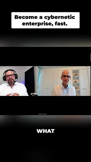 Cybernetic enterprises: Where humans and machines team up to steer companies faster and deliver non-stop value. #Cybernetics #AI #Innovation #FutureofWork #TechTrends