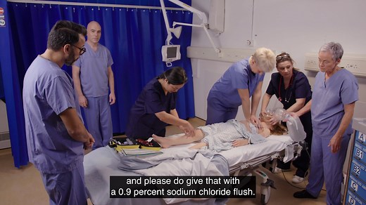 Management of an in-hospital paediatric cardiorespiratory arrest (Basic and Advanced Life Support)