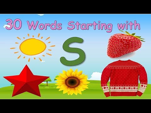 30 Words Starting with Letter S || Letter S words || Words that starts with S