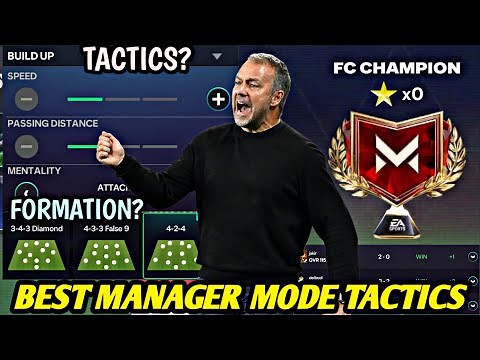 BEST TACTICS & FORMATION TO REACH FC CHAMPION IN MANAGER MODE! | FC Mobile 26 Tips & Tricks