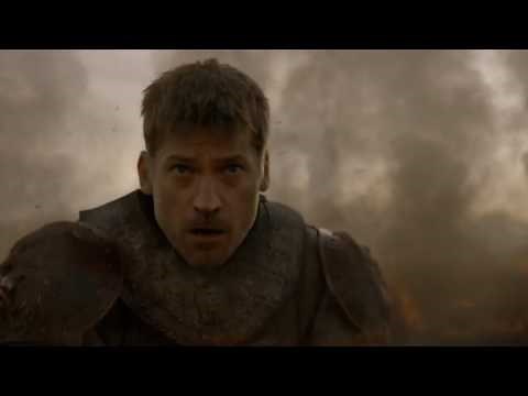 Jaime Lannister charges at Daenerys - Dothraki vs Lannister Army Season 7
