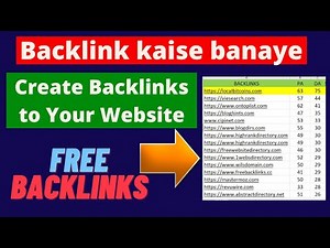 Backlinks | How to Create Backlinks to your Website | Backlink Kaise banaye | Backlinks SEO Strategy