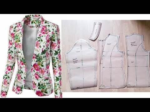 Sewing Tutorial |How to sew Women's Jacket/Blazer |Notched-collar Jacket