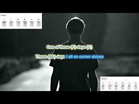 These Days (no capo) by Jackson Browne play along with scrolling guitar chords and lyrics