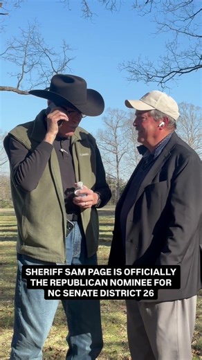 Sheriff Sam Page now officially the Republican nominee for NC Senate District 26