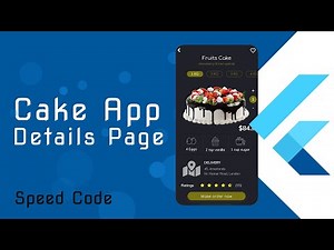 Flutter Bakery Item Shop Page UI - Speed Code