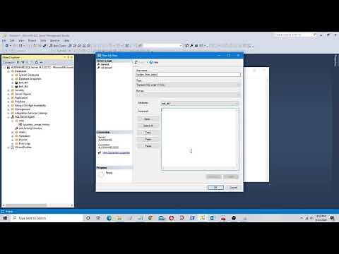 How to create job in SQL Server